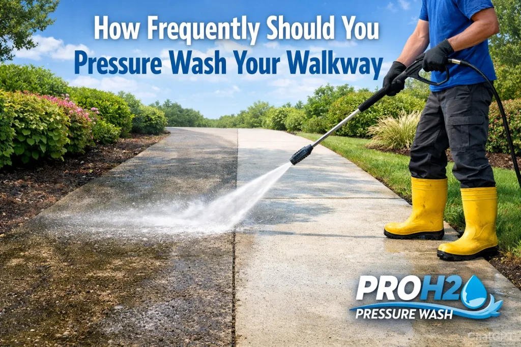 How Frequently Should You Pressure Wash Your Walkway?