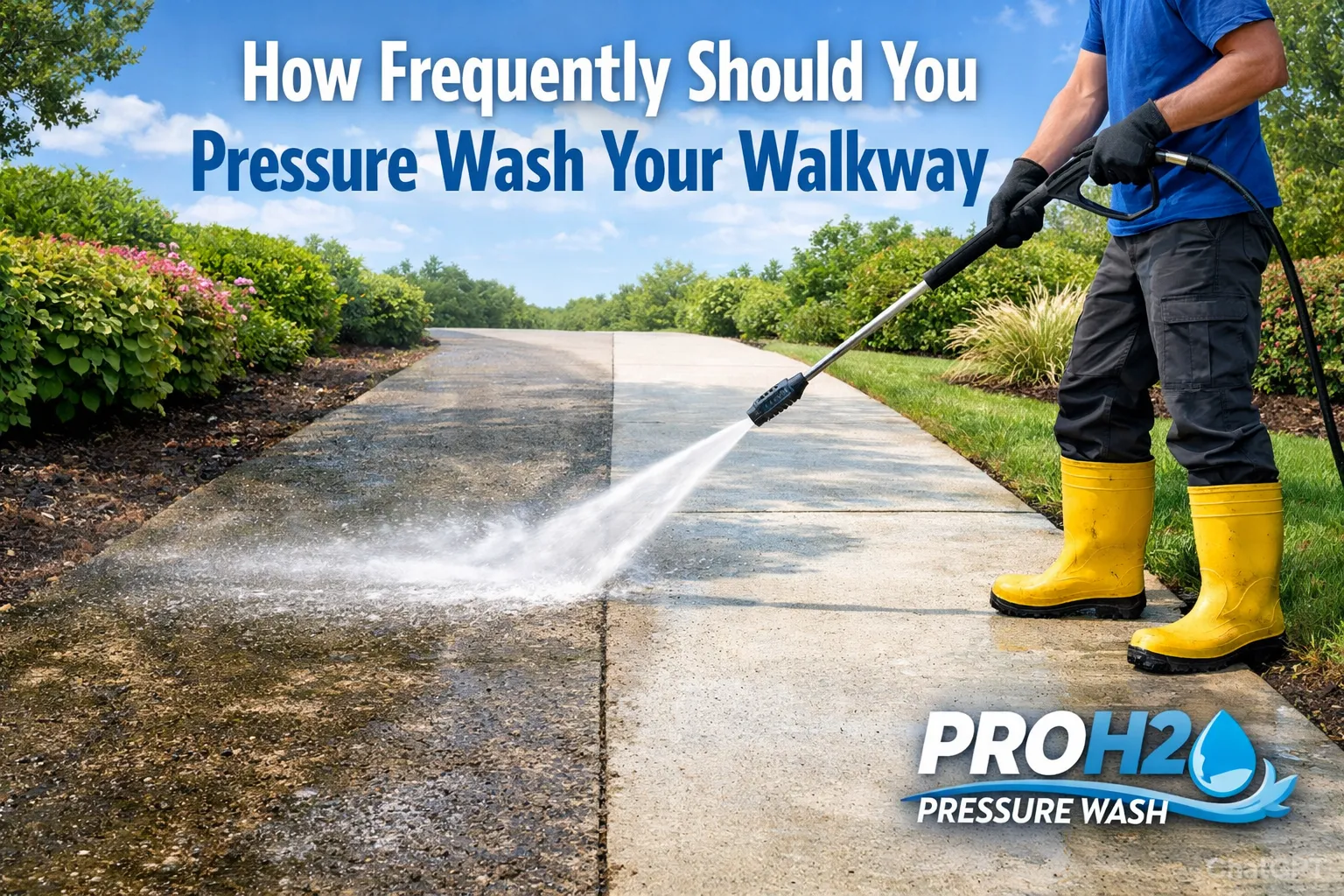 How Frequently Should You Pressure Wash Your Walkway?