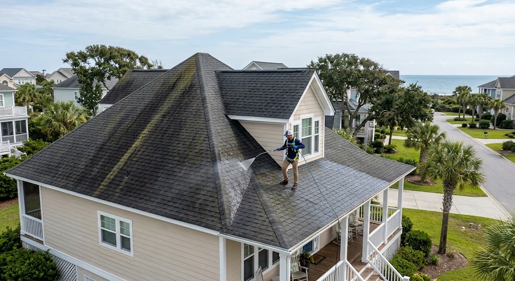 roof-pressure washing