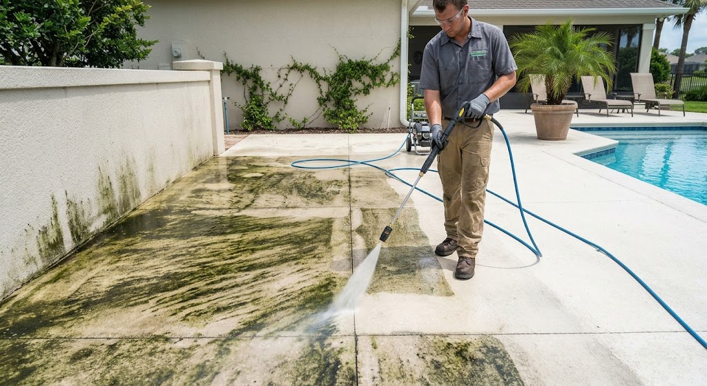 The Best Algae Cleaner for Terrace, Walls, and Poolside Surfaces