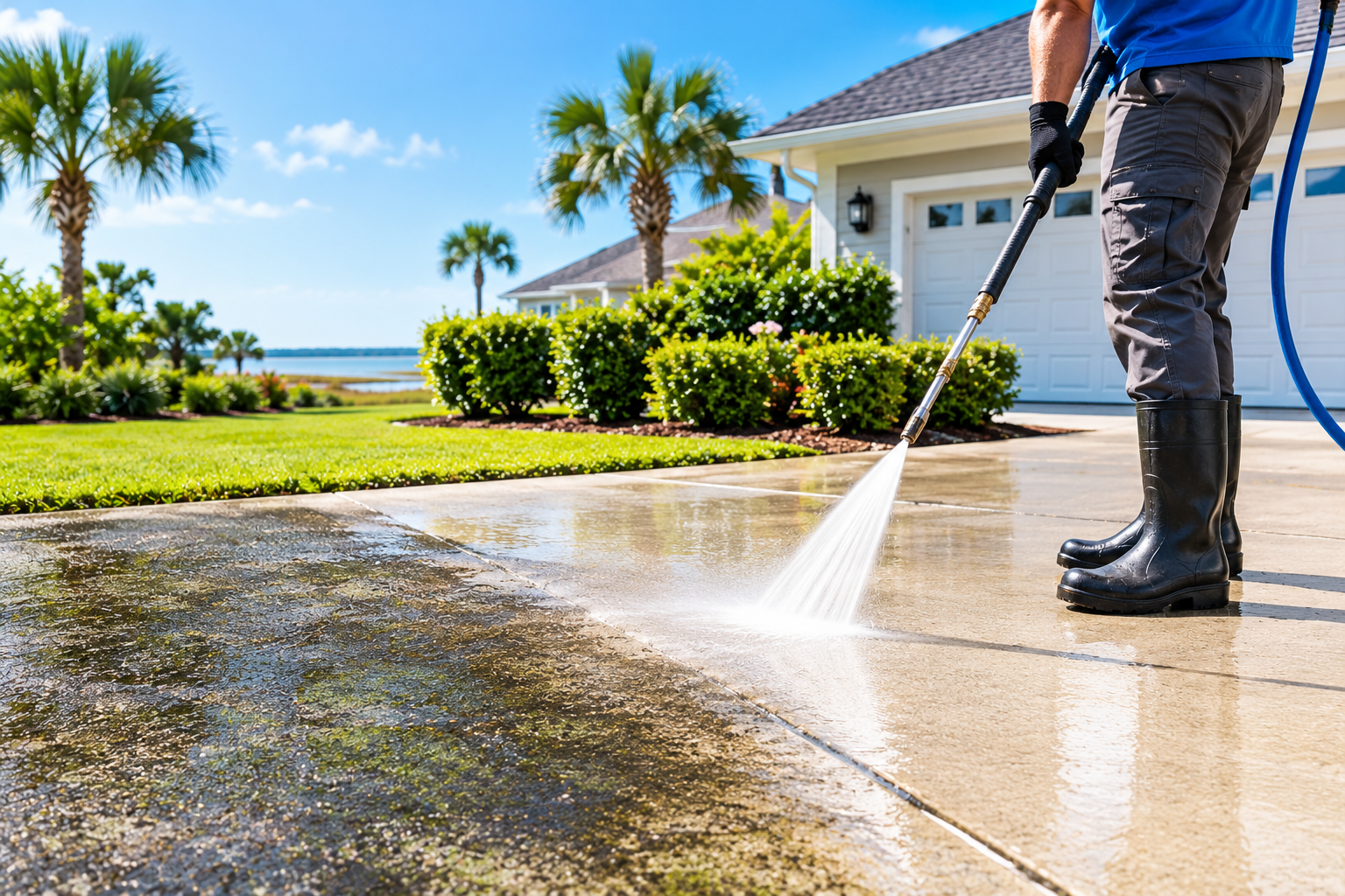 How Can Concrete Pressure Washing Restore Driveways & Walkways